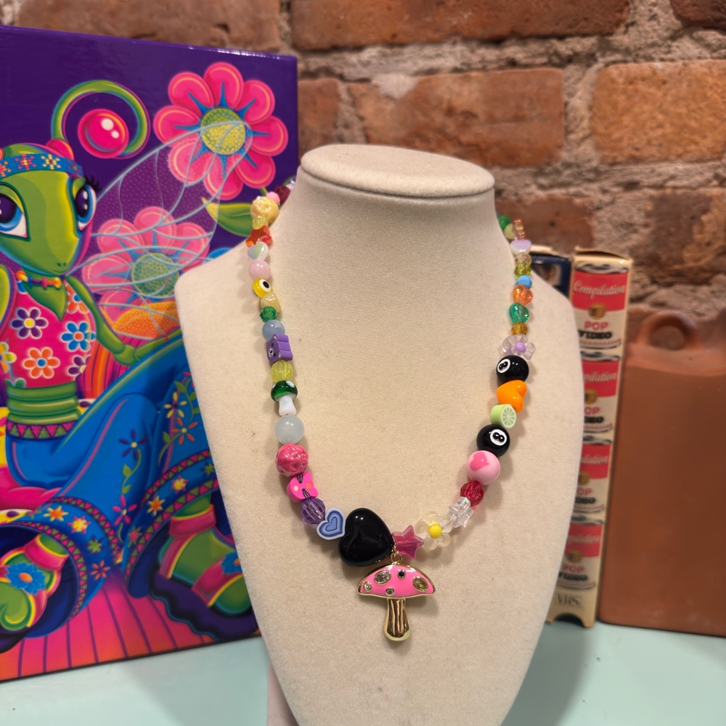 The Capricorn Hot Pink Mushroom Eye Candy Chain